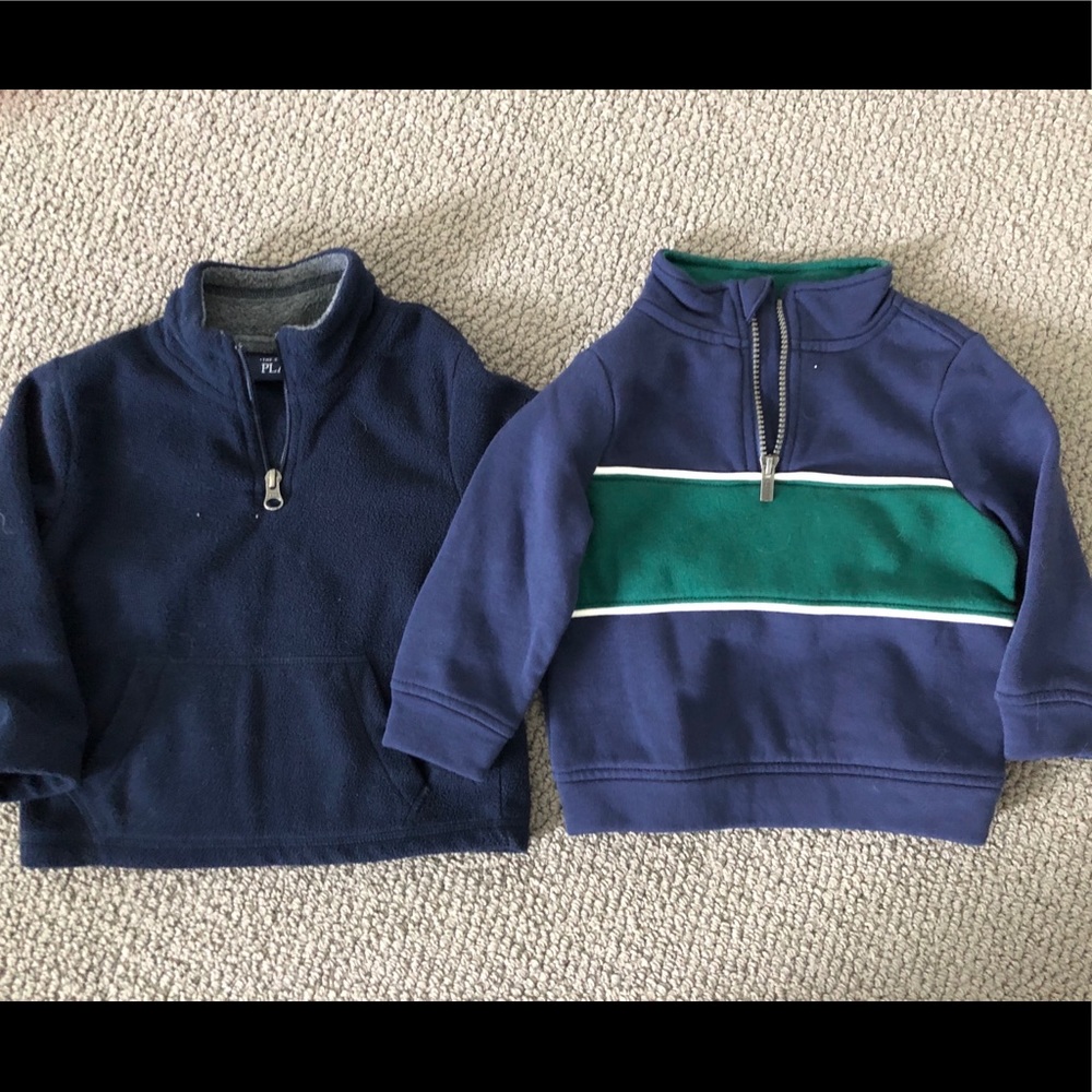 LAST CHANCE Set of two quarter-zip sweatshirts